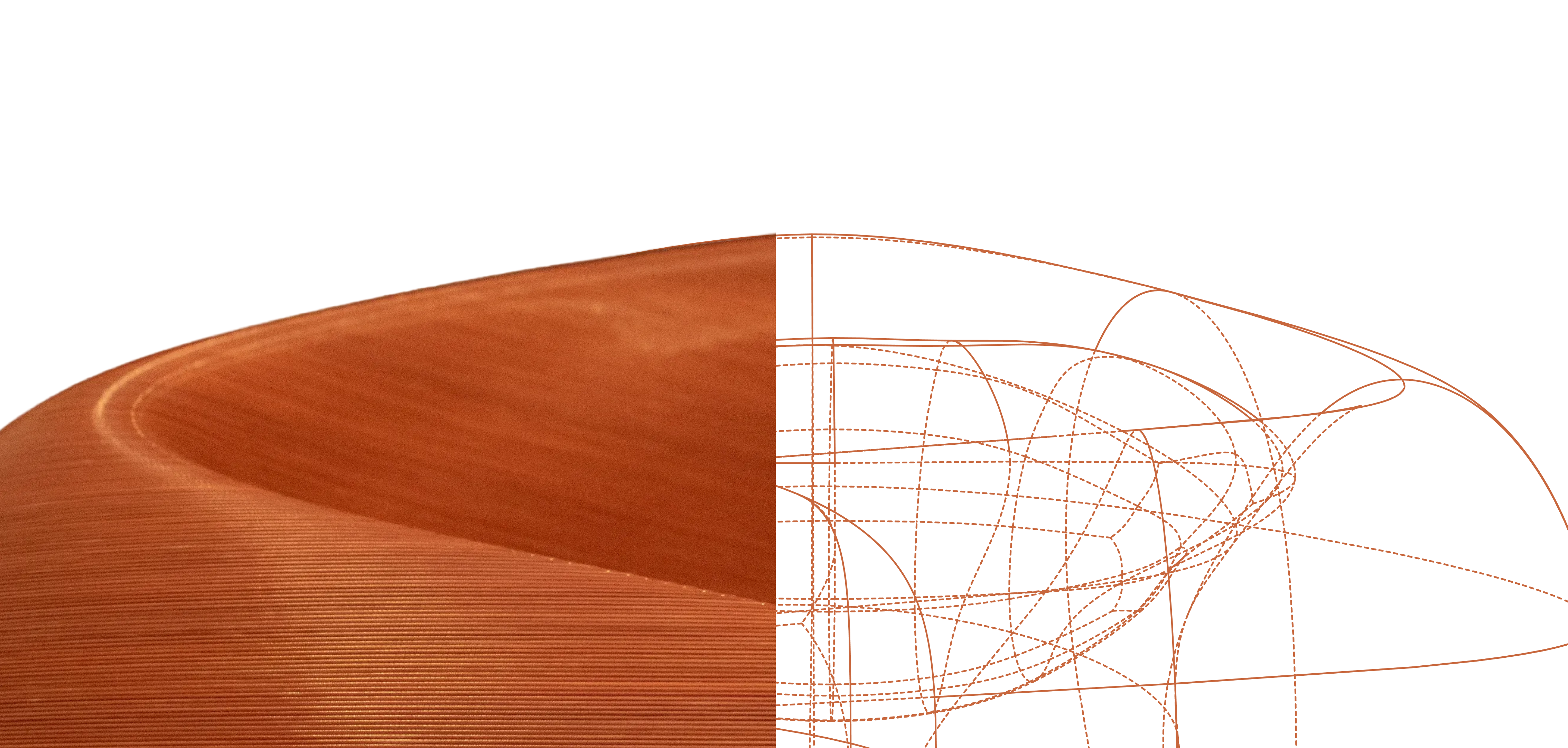 3D wireframe illustration